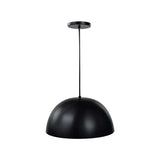 LUMINARIO COLGANTE ALUMINIO COLOR NEGRO CON INTERIOR SATINADO 127V MAXXI