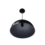 LUMINARIO COLGANTE ALUMINIO COLOR NEGRO CON INTERIOR SATINADO 127V MAXXI