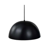 LUMINARIO COLGANTE ALUMINIO COLOR NEGRO CON INTERIOR SATINADO 127V MAXXI