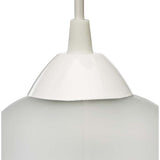 LUMINARIO COLGANTE LAMINA DE ACERO + VIDRIO MATE 16CM H-120CM 127VLAMPARA OPCIONAL NO INCLUIDA(MX-CL6612/B) *** HAE ***