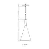 LUMINARIO COLGANTE ALUMINIO INTERIOR ANODIZADO EN COLOR BLANCO 127V LAMPARA OPCIONAL NO INCLUIDA MAXXI