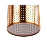 CANDIL METAL ANODIZADO COLOR COBRE 12X120CM E27 127V MAXXI*HAE2024*
