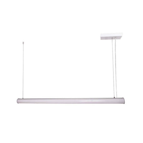 LUMINARIO COLGANTE CUERPO EN ALUMINIO INYECTADO COLOR GRIS BASE METALICA COLOR BLANCO 6500 K DIFUSOR EN ACRILICO BLANCO 36W 3300LM*HAE2024*