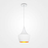 LUMINARIO COLGANTE ALUMINIO INTERIOR ANODIZADO DORADO DISPONIBLE EN COLOR COBRE 127V LAMPARA OPCIONAL NO INCLUIDA