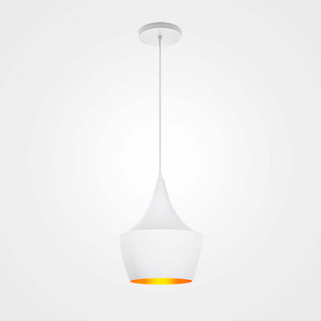 LUMINARIO COLGANTE ALUMINIO INTERIOR ANODIZADO DORADO DISPONIBLE EN COLOR COBRE 127V LAMPARA OPCIONAL NO INCLUIDA