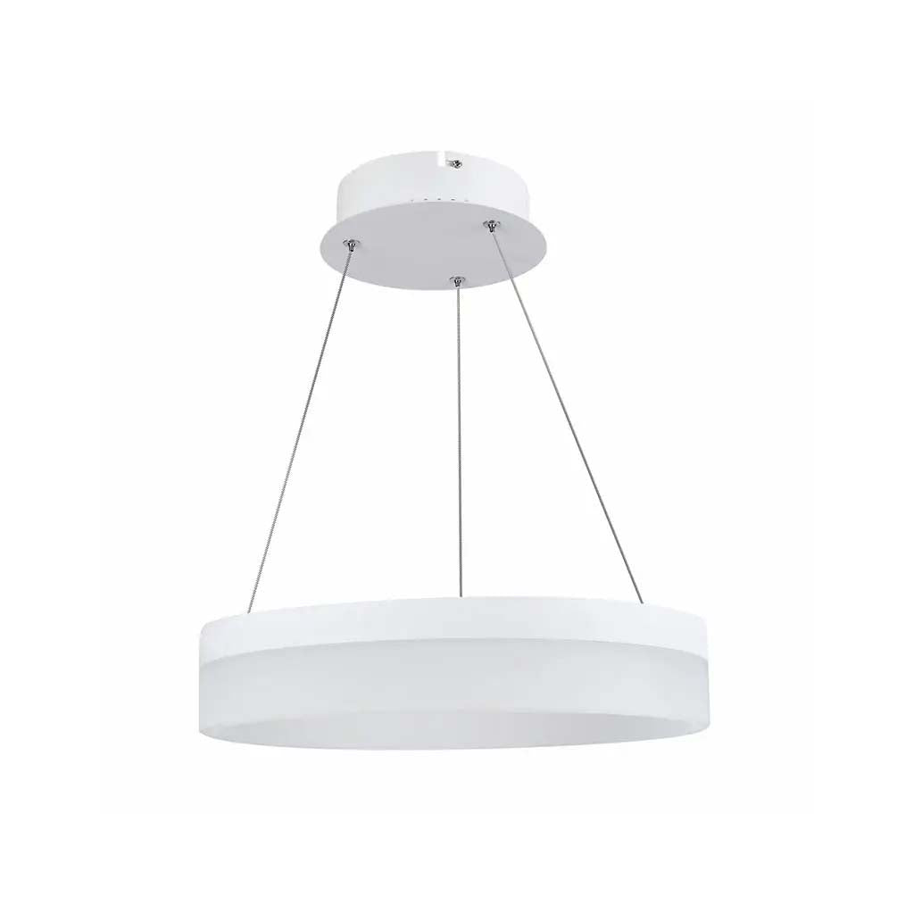 LUM COLGANTE LED INTEGRADO 24W 1920LM BASE AL CUERPO METAL A3 DIFUSOR ACRILICO 3000K-6000K