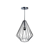 LUMINARIO COLGANTE CAMPANA ACERO NEGRO DETALLE SATIN BASE METALICA Y CABLE COLOR NEGRO USO INTERIOR FOCOS NO INCLUIDOS*HAE2024*