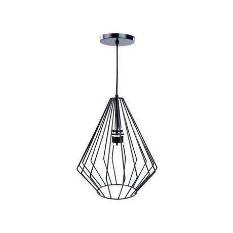 LUMINARIO COLGANTE CAMPANA ACERO NEGRO DETALLE SATIN BASE METALICA Y CABLE COLOR NEGRO USO INTERIOR FOCOS NO INCLUIDOS*HAE2024*