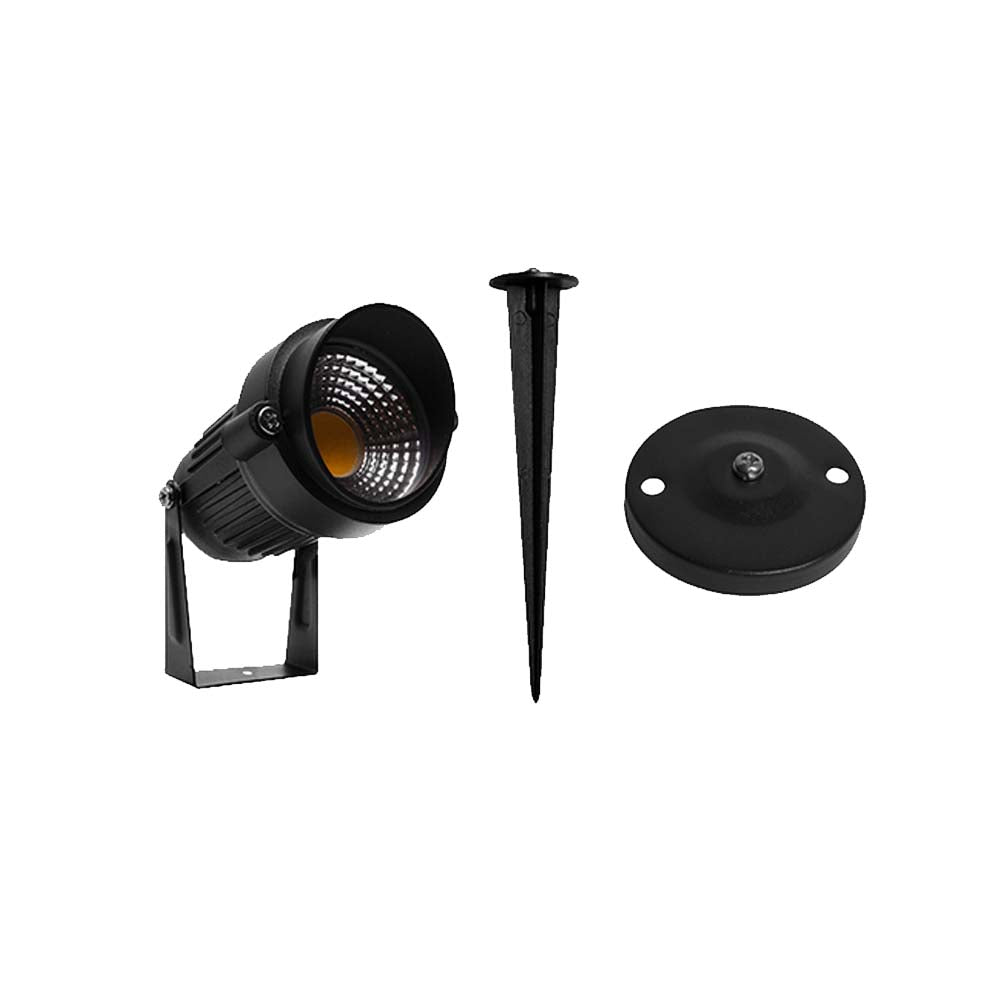 LUMINARIO PARA EXTERIOR BASE MURO O TECHO + ESTACA MR16 MAX 35W IP45 LED MAXXI *** EXHIBIDO ***