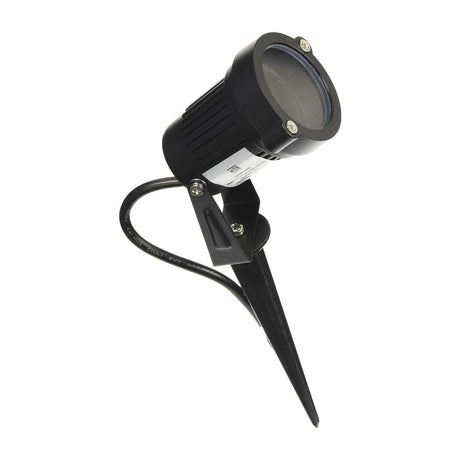 LUMINARIO PARA EXTERIOR BASE MURO O TECHO + ESTACA MR16 MAX 35W IP45 LED MAXXI *** EXHIBIDO ***