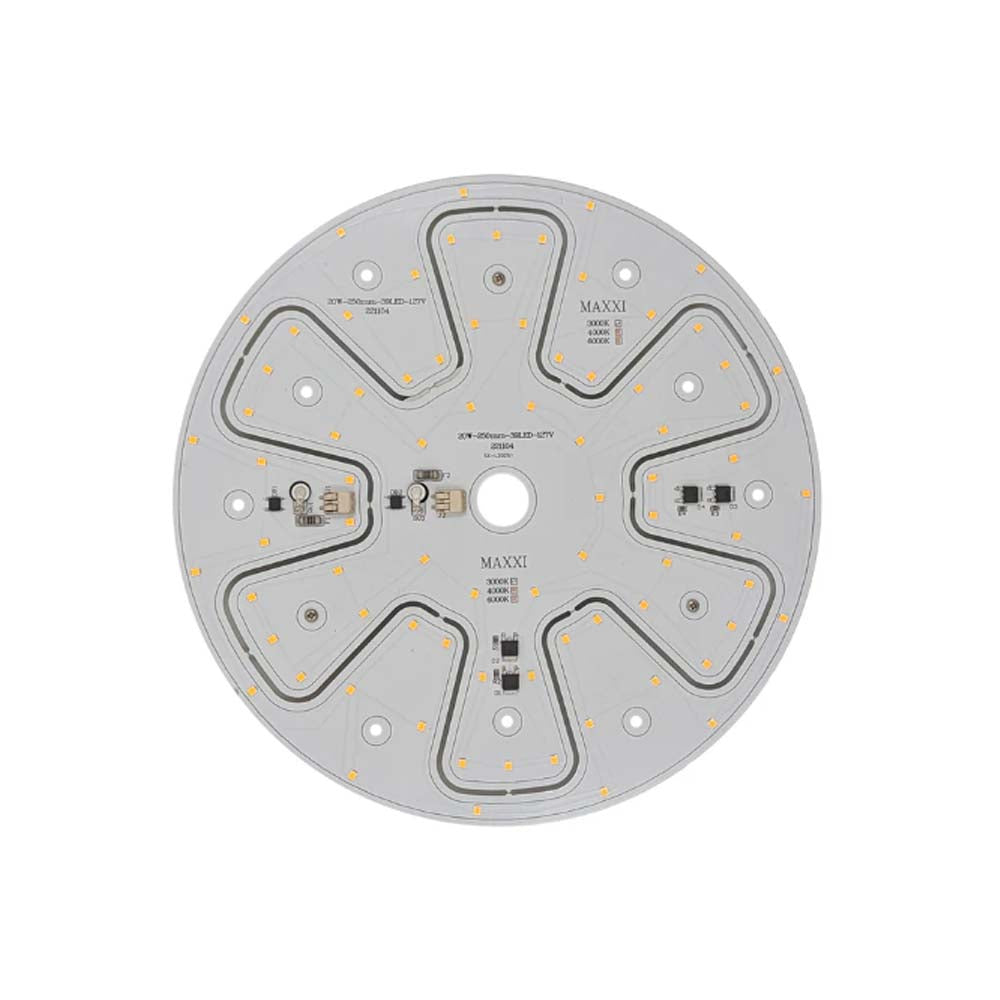 ACCESORIO PANEL DE LED PCB 40W/3000K BASE DE ALUMINIO ICDRIVER 127V 25 cm INCLUYE IMANES