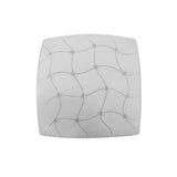 LUMINARIO DE TECHO PLAFON LAMINA DE ACERO + VIDRIO SATINADO CON INCRUSTACIONES LED INTEGRADO 18W-1600LM 30X30C