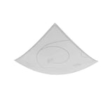 LUMINARIO DE TECHO PLAFON LAMINA DE ACERO VIDRIO SATINADO CON INCRUSTACIONES 127V LAMPARA OPCIONAL NO INCLUIDA