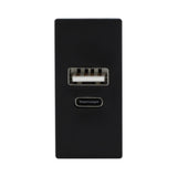 CARGADOR USB-A + C 750MA NEGRO SOFT