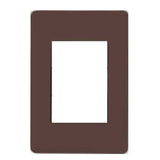 PLACA ESTEVEZ UNNO 3 MÓDULOS CHOCOLATE CHASIS BLANCO