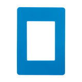 PLACA ESTEVEZ UNNO 3 MÓDULOS AZÚL CHASIS BLANCO