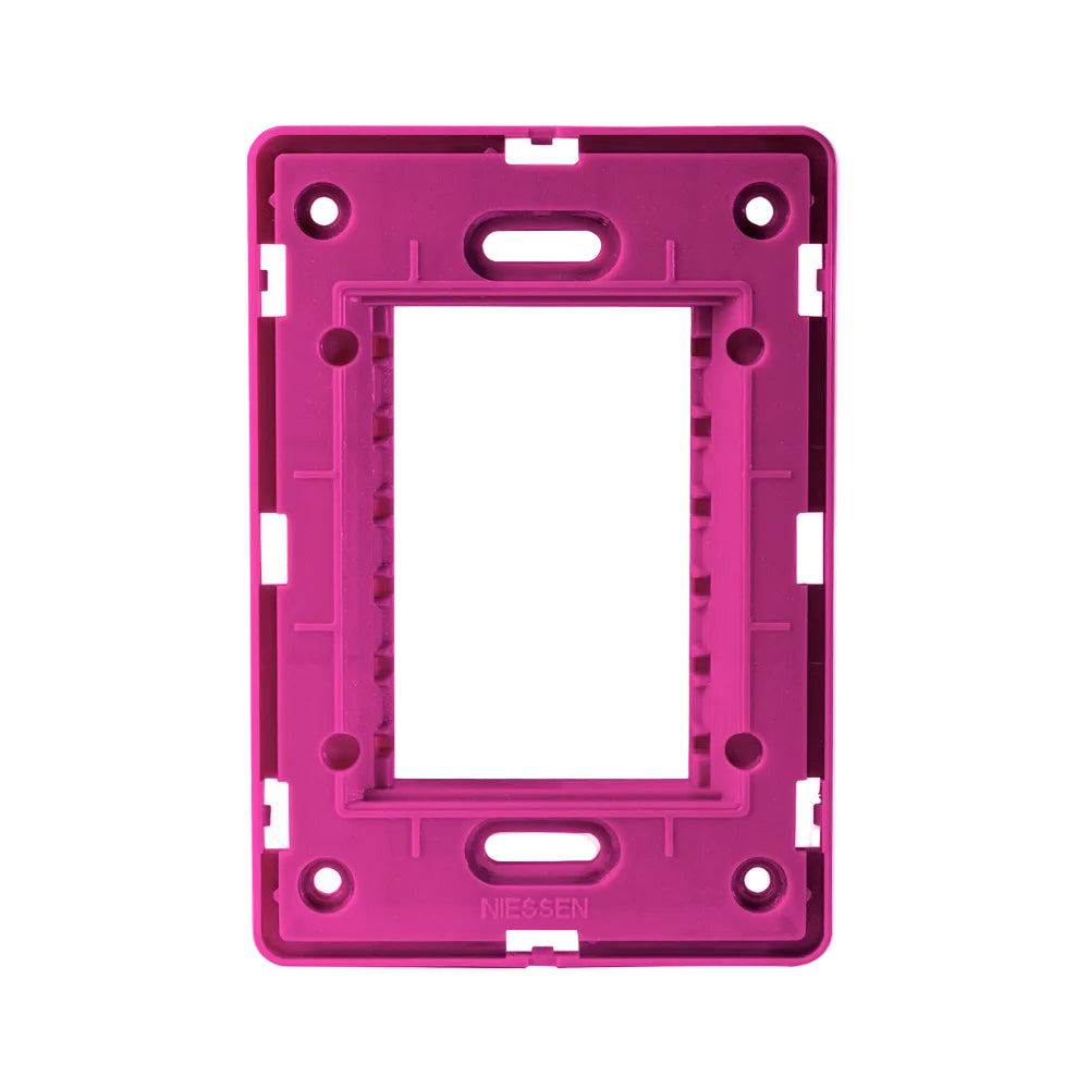 PLACA ESTEVEZ UNNO 3 MÓDULOS CARAMELO CHASIS BLANCO