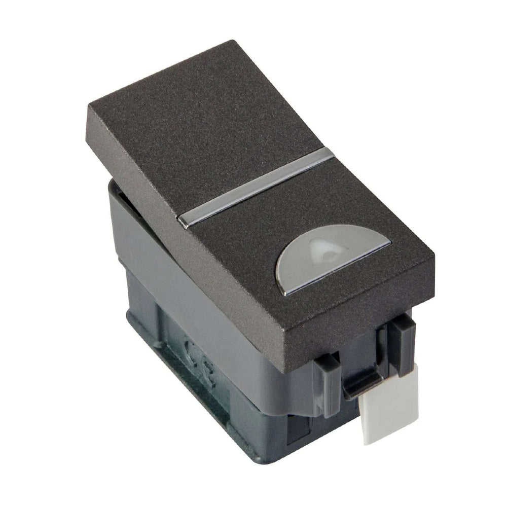 BOTÓN PARA TIMBRE ESTEVEZ ZENIT CAMPANA 1 MÓDULO ANTRACITA