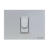 ATENUADOR DE LUZ ESTEVEZ ZENIT ROTATIVO 1 MÓDULO PLATA