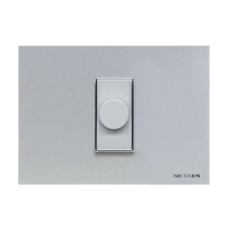 ATENUADOR DE LUZ ESTEVEZ ZENIT ROTATIVO 1 MÓDULO PLATA