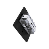 CONTACTO DUPLEX FALLA TIERRA (GCFI) CON PLACA ANTRACITA N2329-AN ZENIT NIESSEN