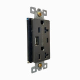 CONTACTO DUPLEX 2P+T 15A USBA 2.4A+ USBC 3A PLACA AN ZENIT
