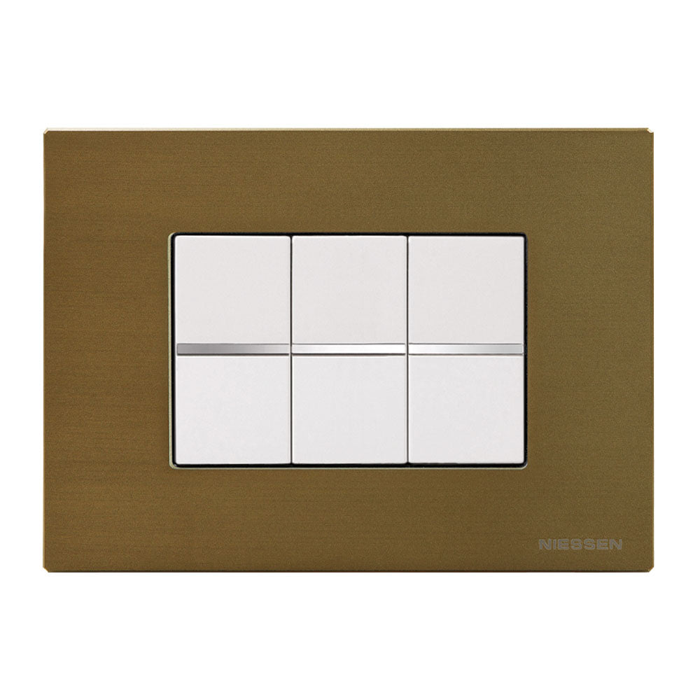 PLACA ZENIT 3 MODULOS BRONCE