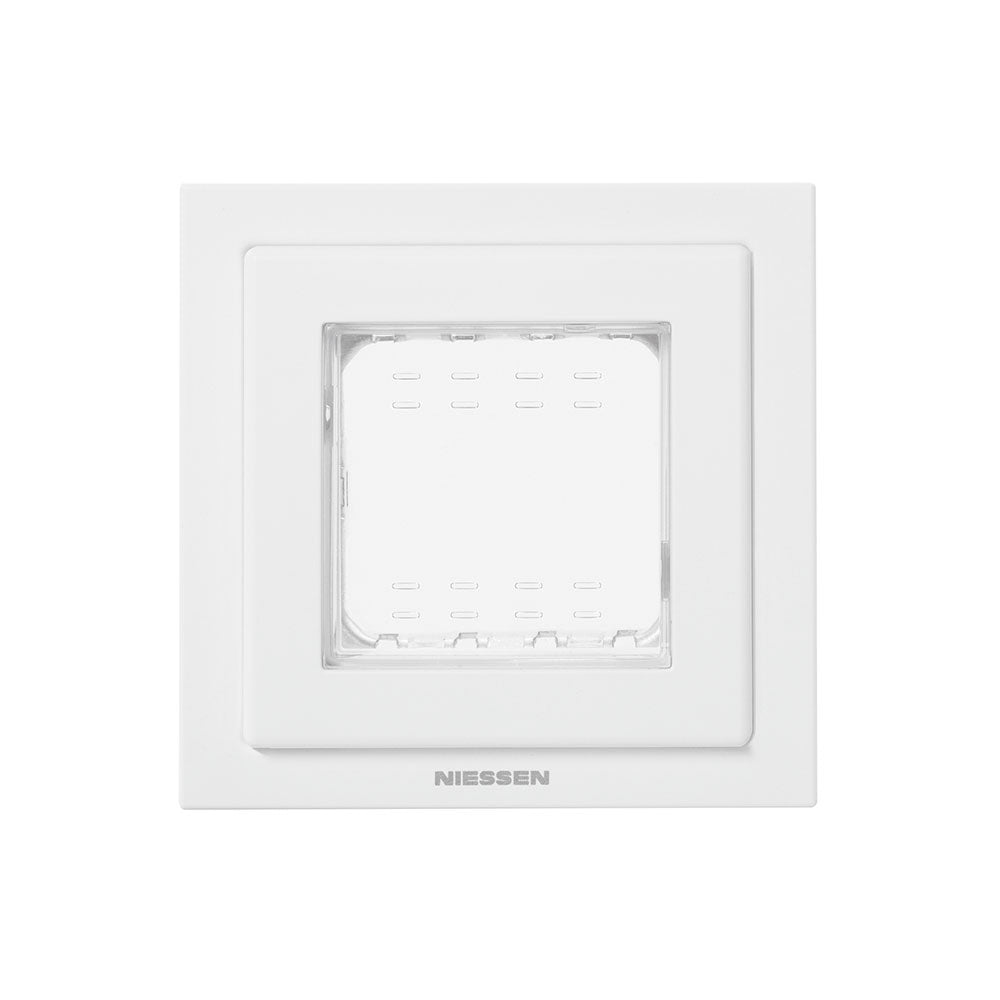 PLACA 2 MODULOS IP55 ZENIT BLANCO