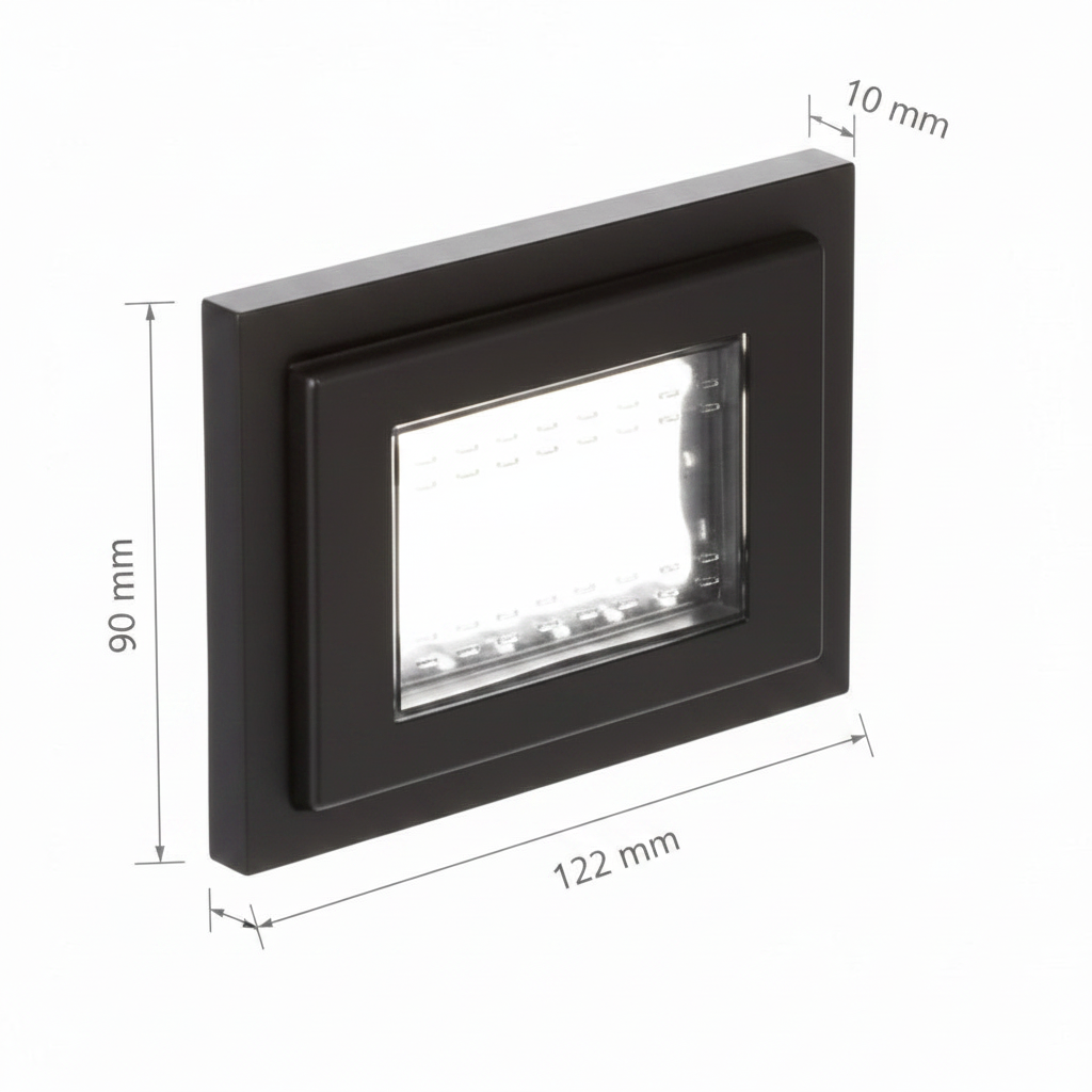 PLACA ESTEVEZ ZENIT PARA INTEMPERIE 3 MÓDULOS ANTRACITA IP55
