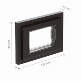 PLACA ESTEVEZ ZENIT PARA INTEMPERIE 3 MÓDULOS ANTRACITA IP55