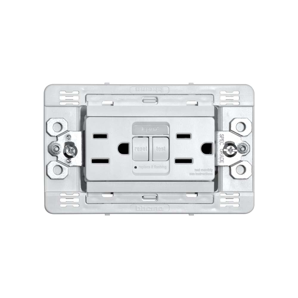TOMACORRIENTE DUPLEX CON INTERRUPTOR DE CIRCUITO  ICFI 15A 127V PROTECCION INFANTIL LIVINGLIGHT
