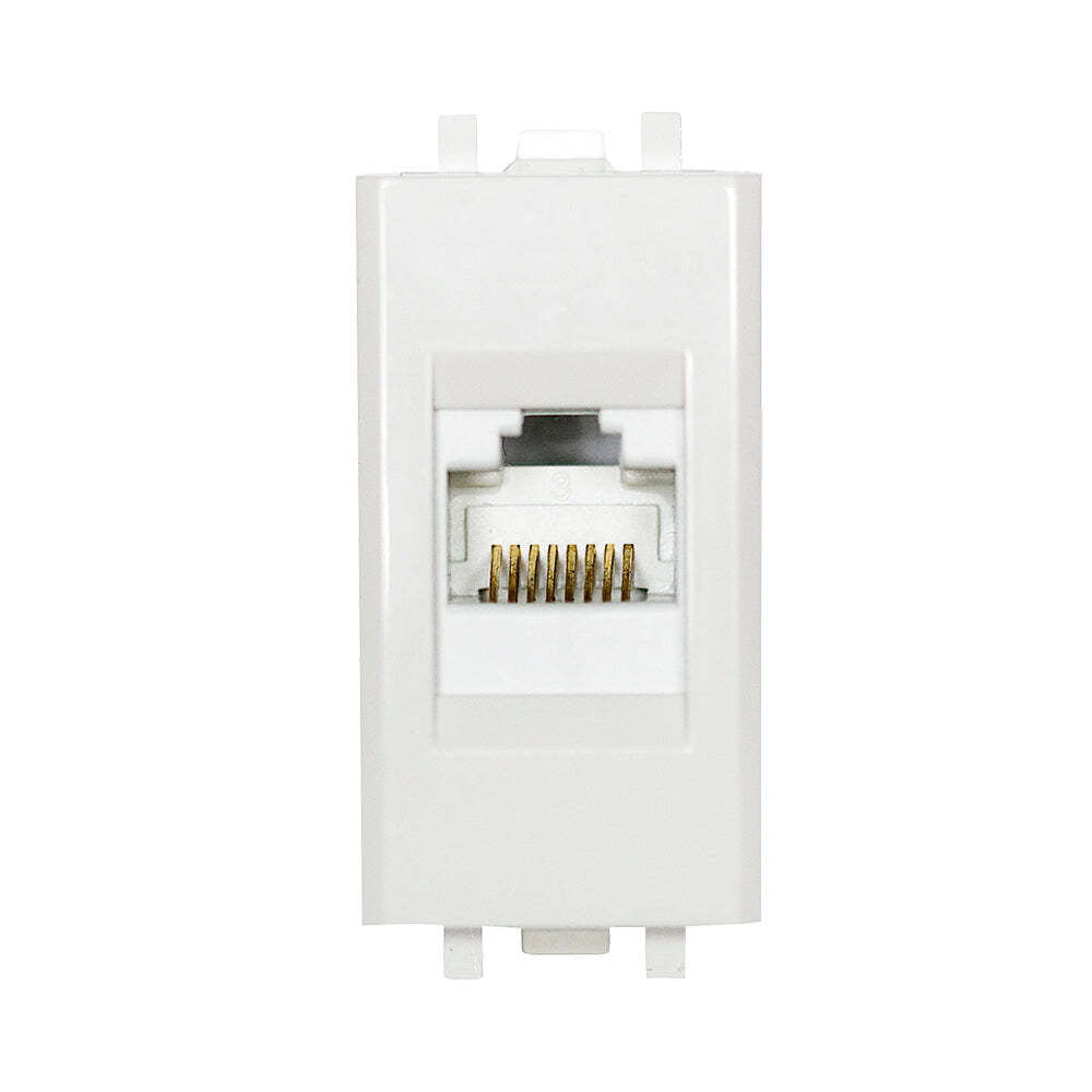 TOMA COMPUTO RJ45 8 HILOS 1 MOD. BLANCO POLAR N4118.5-BP STEP NIESSEN