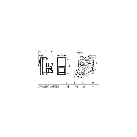 CONECTOR RJ45 CAT. 5E N4279/5E // N4279C5E