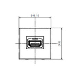 CONECTOR HMDI 2 MOD. N4284 LIVING Y LIGHT