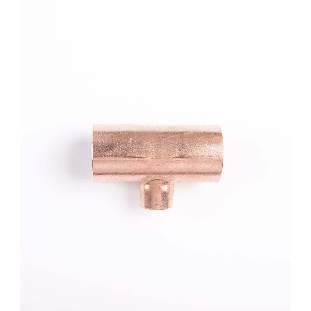 CONEXION TEE REDUCIDA 1"X1"X1/2 DE COBRE SOLDABLE NACOBRE  **HAE**