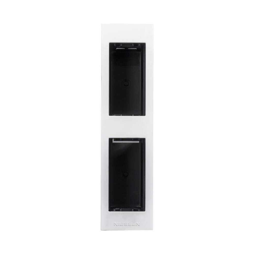 PLACA CANCEL 2 MODULOS VERTICAL 2671.2-BA BLANCO ALPINO NIESSEN ***HAE2025***