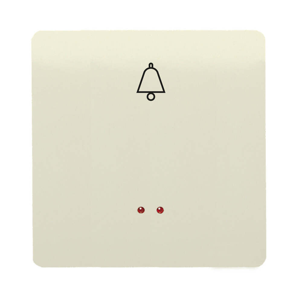 BOTON TIMBRE CAMPANA 2204.3-BM BLANCO MARFIL CON SISTEMA DE CONEXION RAPIDA SIN TORNILLO ***HAE2025***