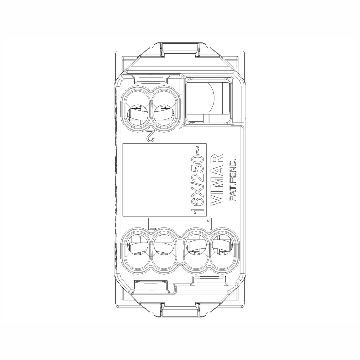 CONMUTADOR 1P 16AX. 250V. 1 MOD. BLANCO NEVE VIMAR