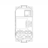 PULSADOR 1P NO 1 MOD. 10A/250V. BLANCO NEVE VIMAR