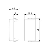 MODULO CIEGO BLANCO NEVE VIMAR