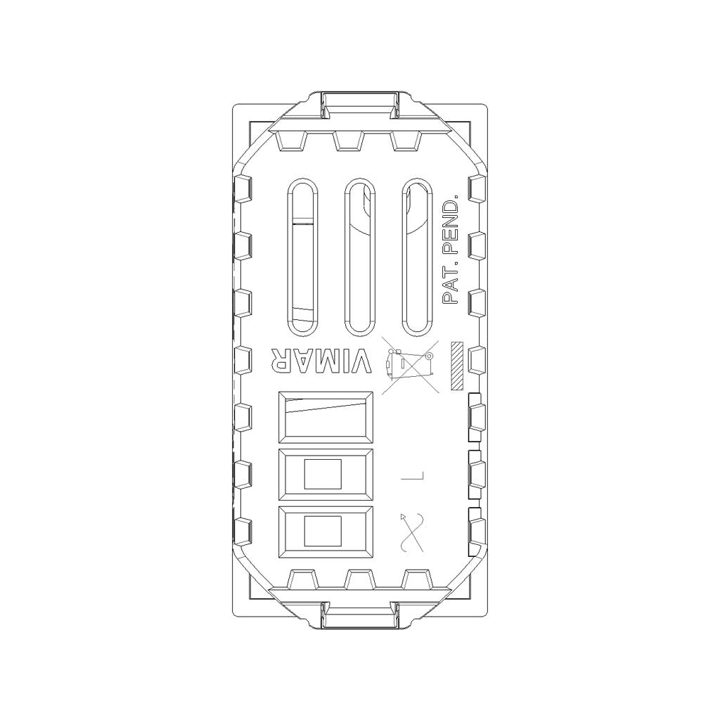 VARIADOR (DIMMER) 127V. 1 MOD. 30-500W/30-300VA BLANCO NEVE VIMAR