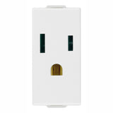 TOMACORRIENTE 2P+T 15A/127V. 1 MOD. USA BLANCO NEVE VIMAR