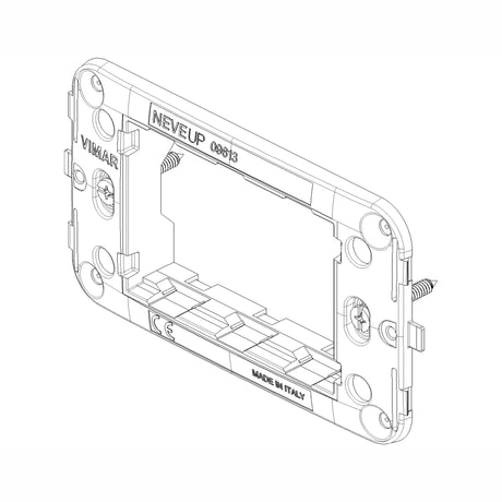 SOPORTE 3 MOD. CON TORNILLOS PARA CAJA EMPOTRABLE 3 MOD. NEVE VIMAR
