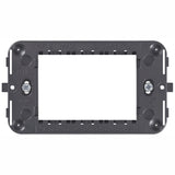 SOPORTE 3 MOD. PLANA/NEVE CON TORNILLOS PARA CAJA EMPOTRABLE 3 MOD. NEVE VIMAR