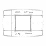 PLACA 2 MOD. CENTRALES BLANCO NEVE UP VIMAR *** HAE ***