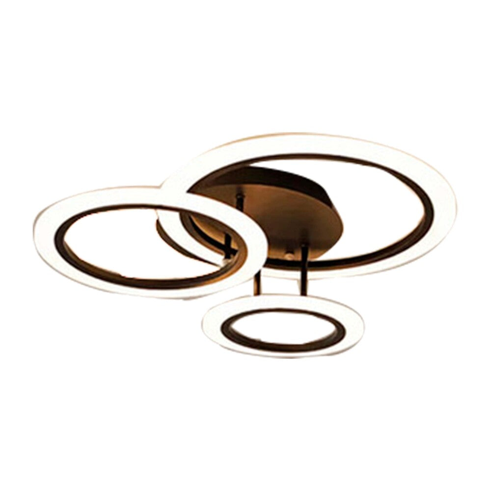 LAMPARA DE TECHO PLAFON LED ONDAS CONTROL REMOTO C/DIMMER INT Y TEMP COLOR + 3 CAMBIOS DE LUZ BLANCO