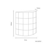 ARBOTANTE ONIX 1/2 CANA PARQUET ACABADO PINA 60W MAX E27