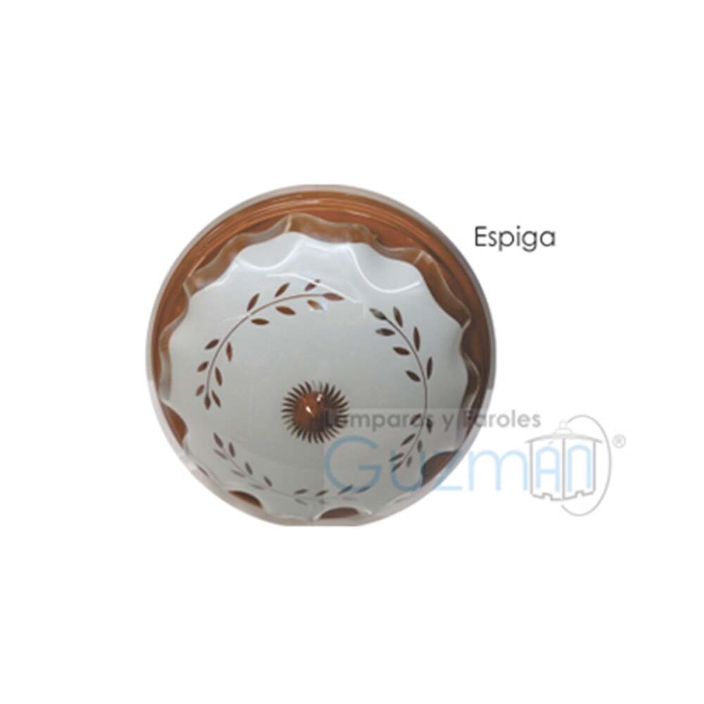 PLAFON JUMBO CROMO LISO 2 LUCES MCA GUZMAN