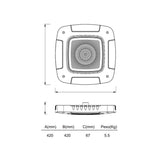 LUMINARIA LED HIGH BAY 5K 120W/120-277V. CANOPY LUMIANCE *** OFRECER JEBL18L50K80CRIWH ***