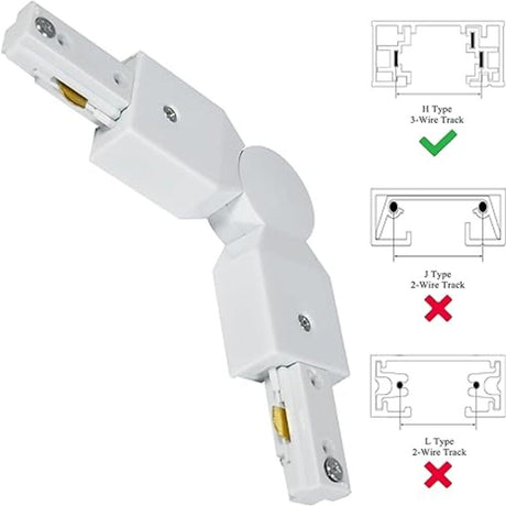 CONECTOR FLEXIBLE PARA RIEL BLANCO ELECTROMAG